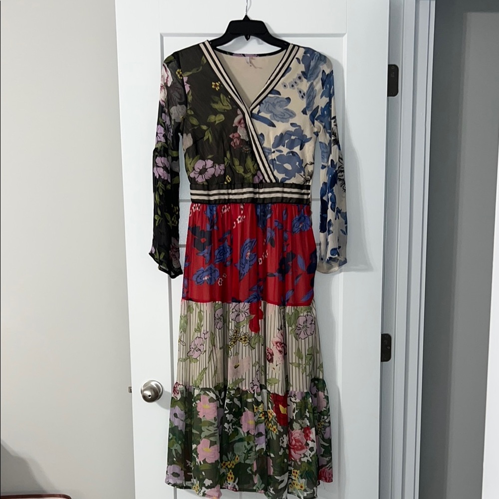 Floral Multicolor Maxi Dress